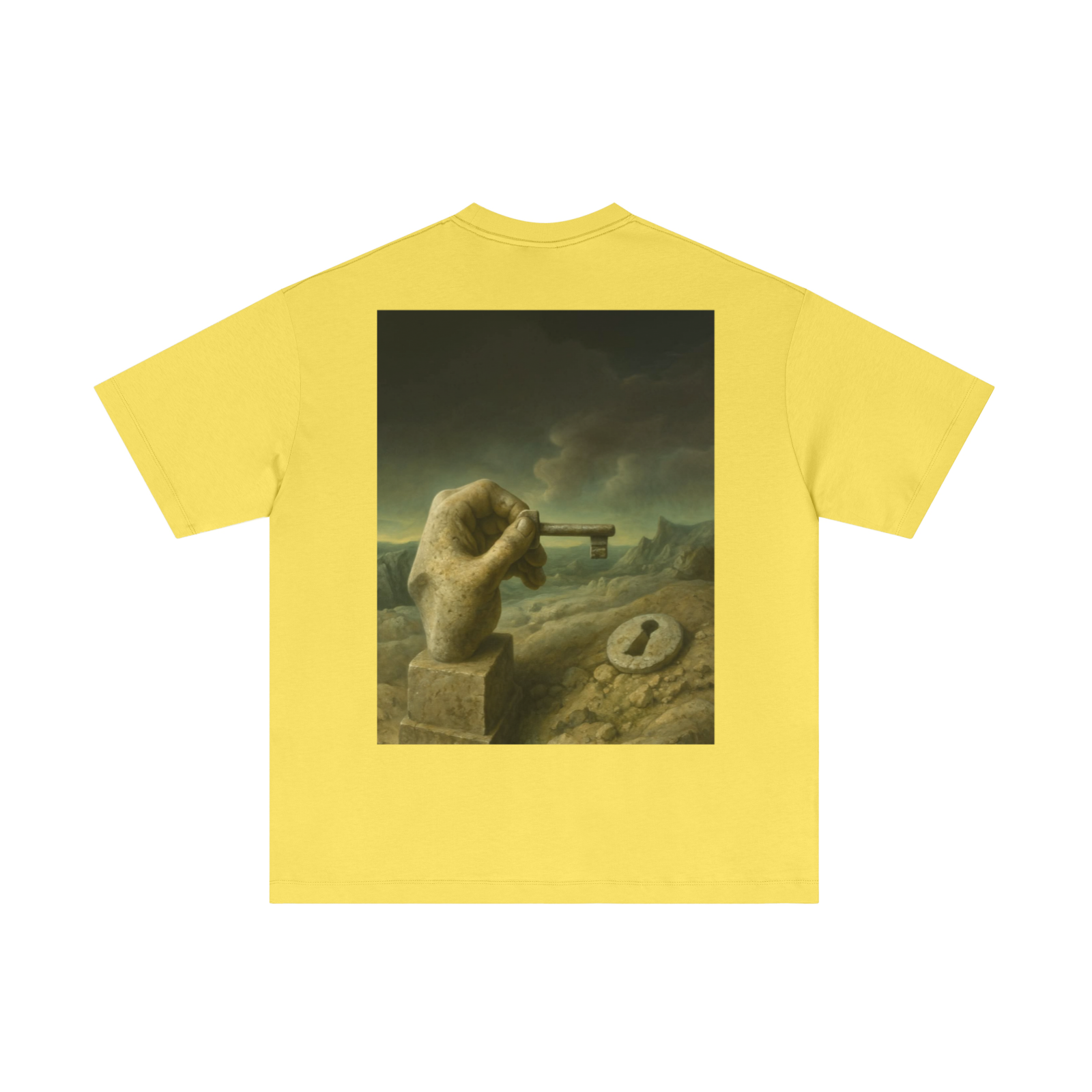 180GSM Men's Lightweight T-Shirt Yellow