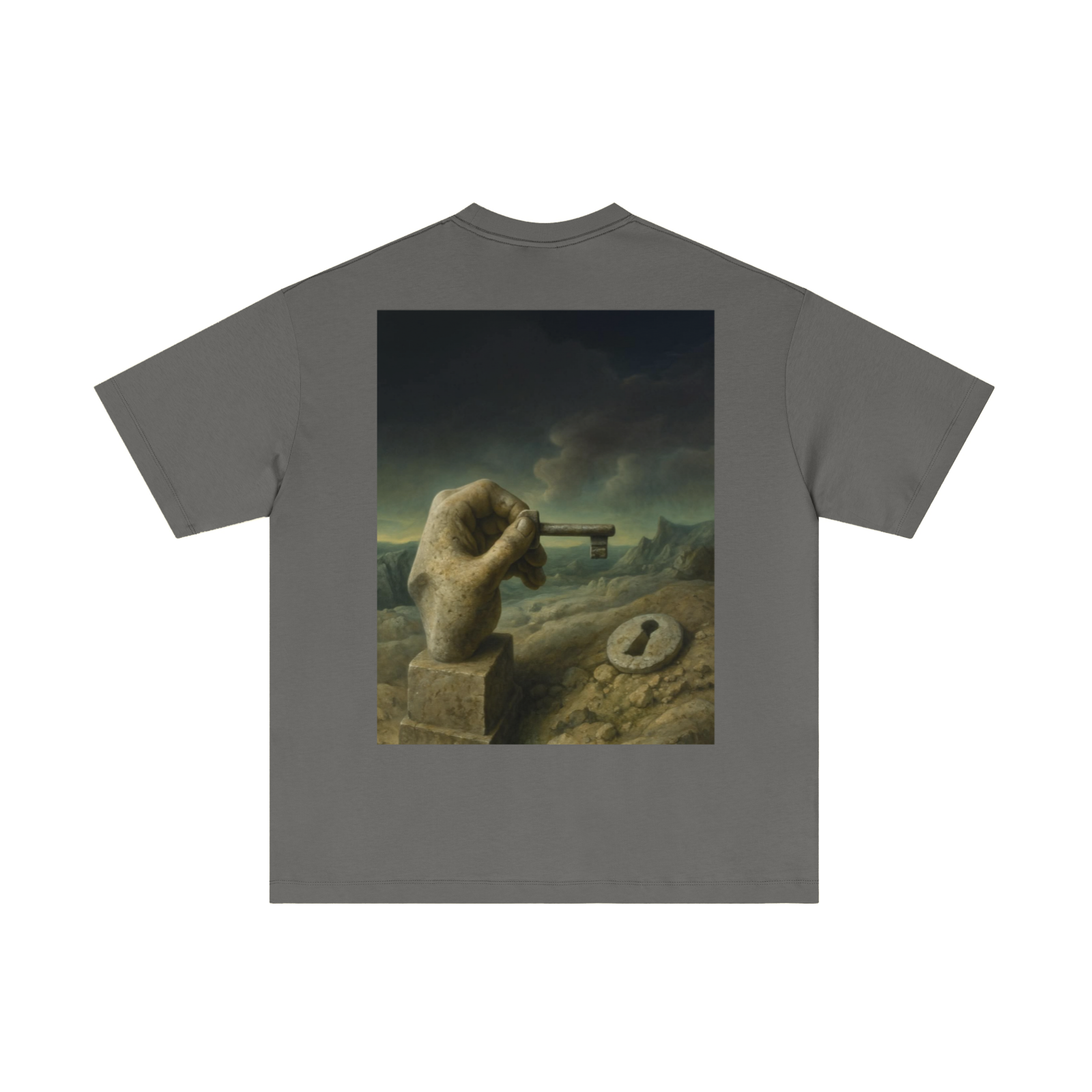180GSM Men's Lightweight T-Shirt Dark gray