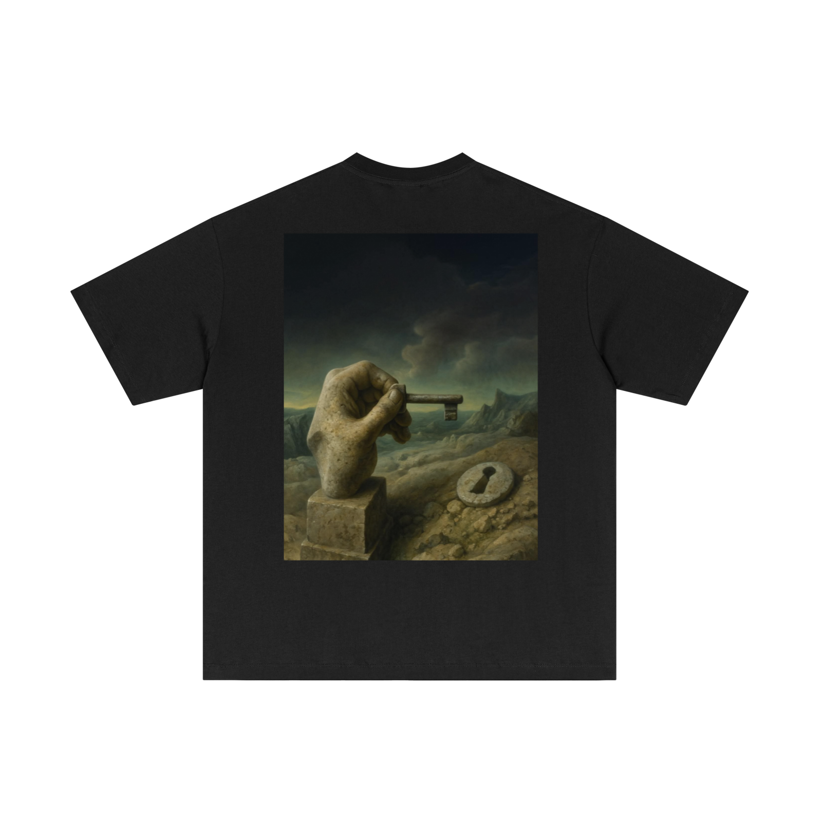 180GSM Men's Lightweight T-Shirt Black