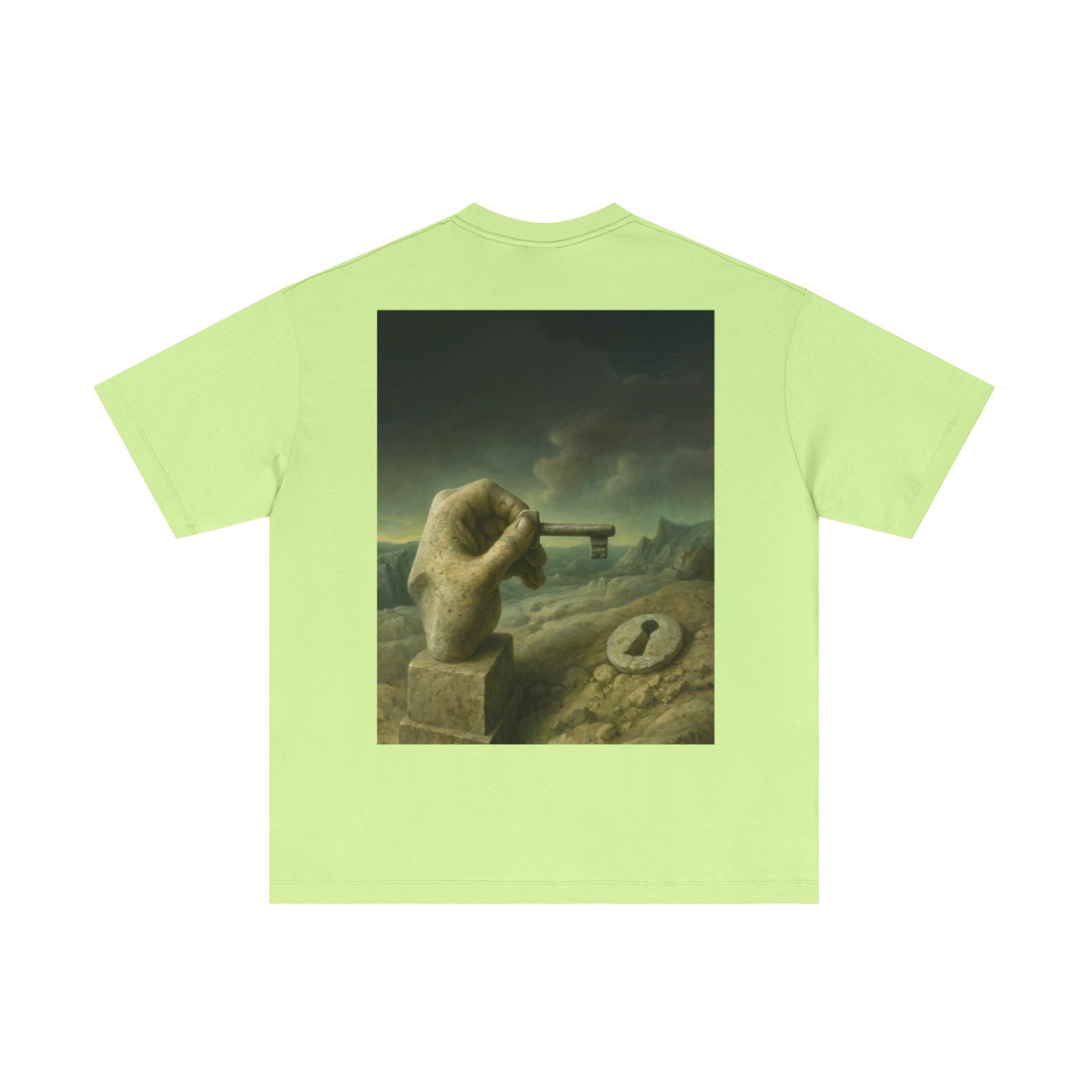 180GSM Men's Lightweight T-Shirt Fluorescent green