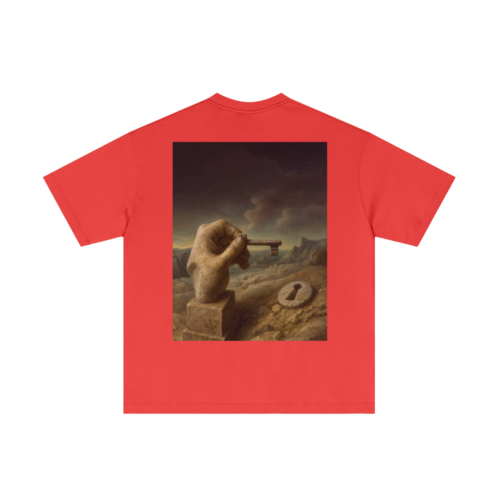 180GSM Men's Lightweight T-Shirt Red