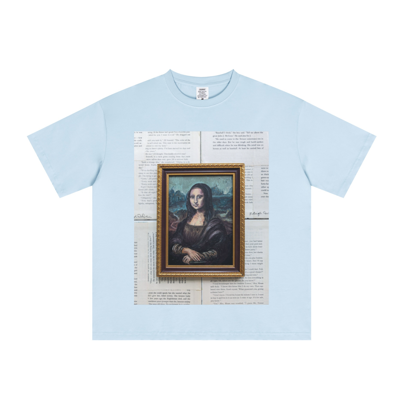 235GSM Men's Cool-Touch T-Shirt  Light blue